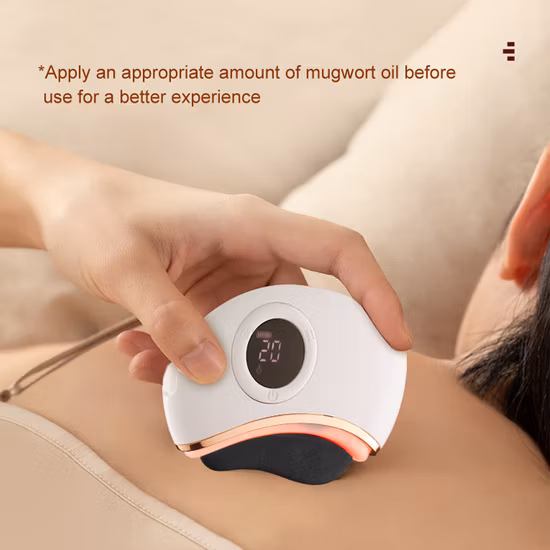 Электрический массажер для лица Гуа Ша, массажер для лица и шеи, скребковый инструмент Гуа Ша