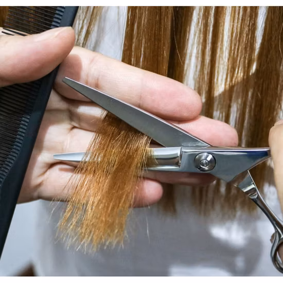 Ножницы Pre Style Relax 5,5 дюймов со смещенным дизайном, профессиональные эргономичные стальные ножницы для стрижки волос для салонных стилистов